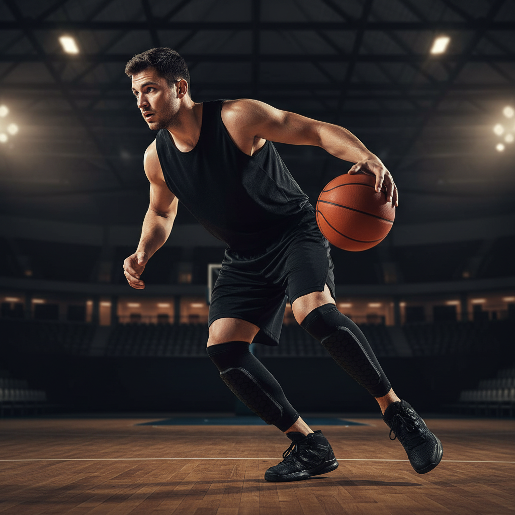 Black Calf Sleeve Basketball