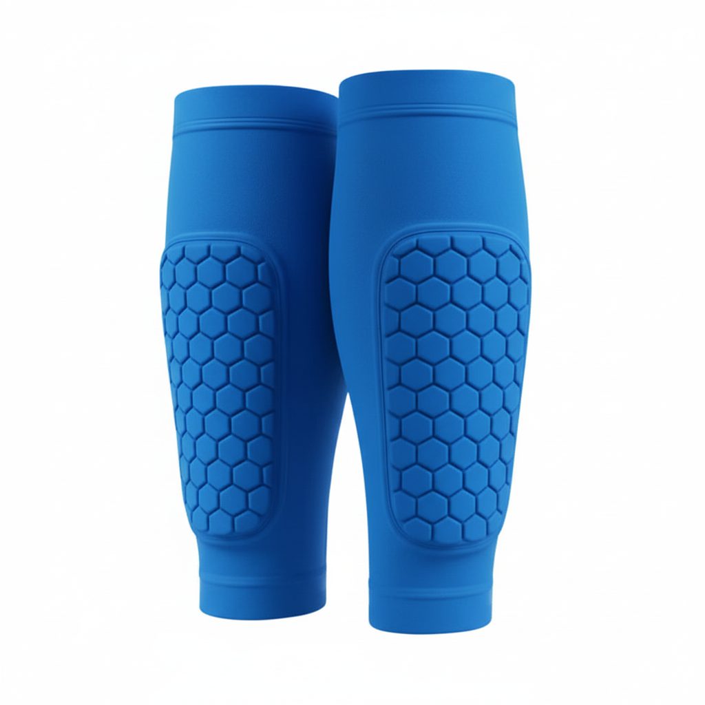 Blue Shin Guards