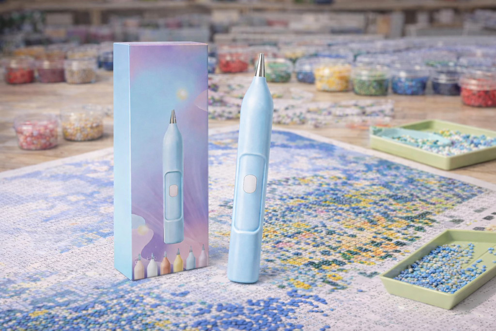 Electric Diamond Painting Pen – Cordless Precision Suction Tool for Diamond Art