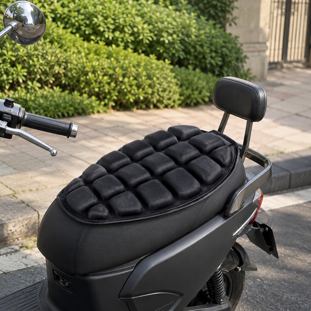 Motorcycle Seat Cushion – Breathable EVA Foam Comfort Pad for Motorbike & Scooter