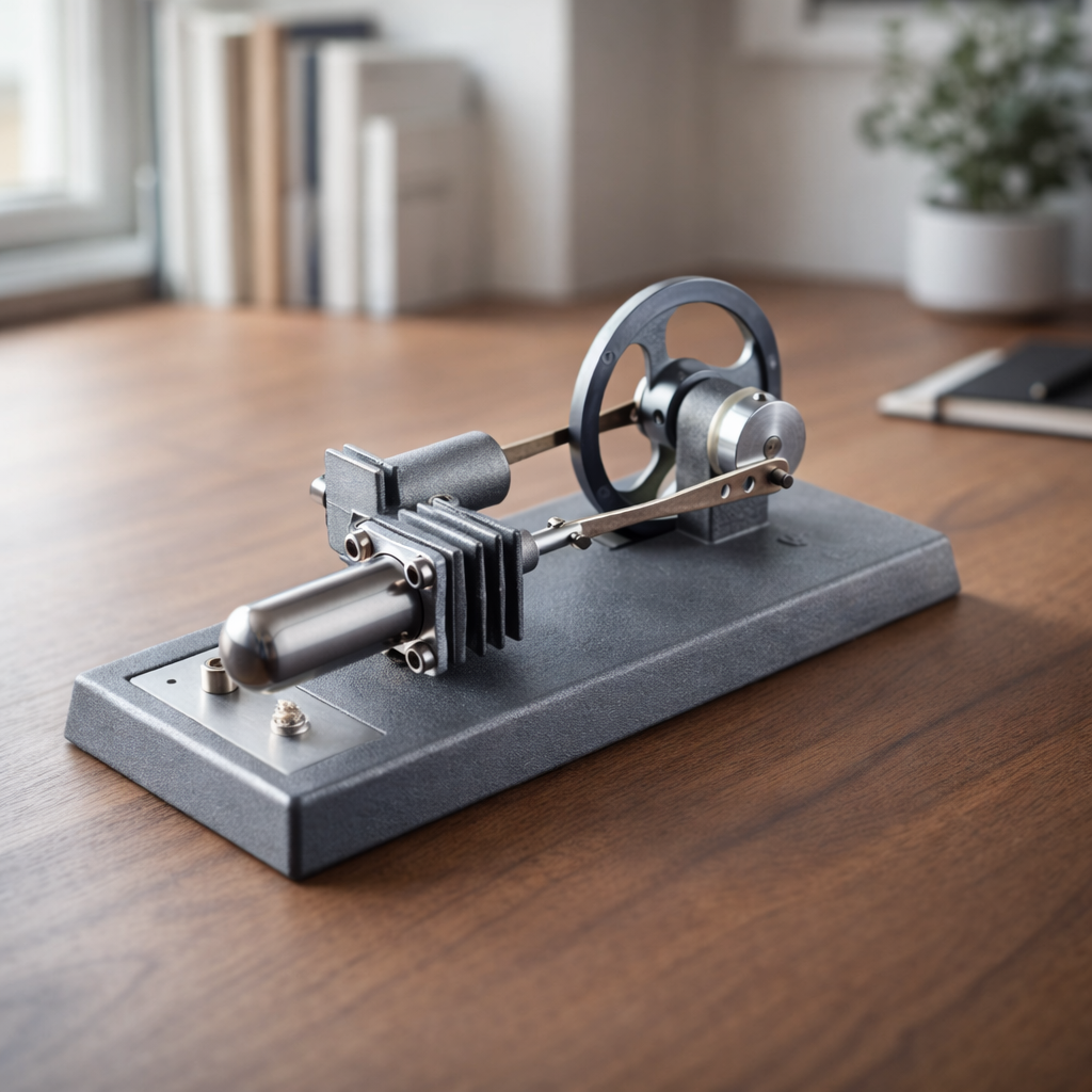 All-Metal Desktop Stirling Engine – DIY Mechanical Heat Engine Model