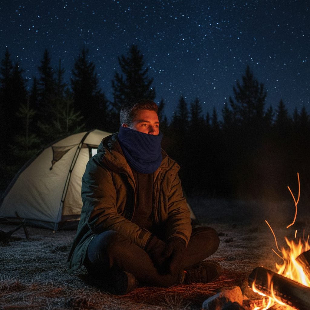 Camping — Navy Snood