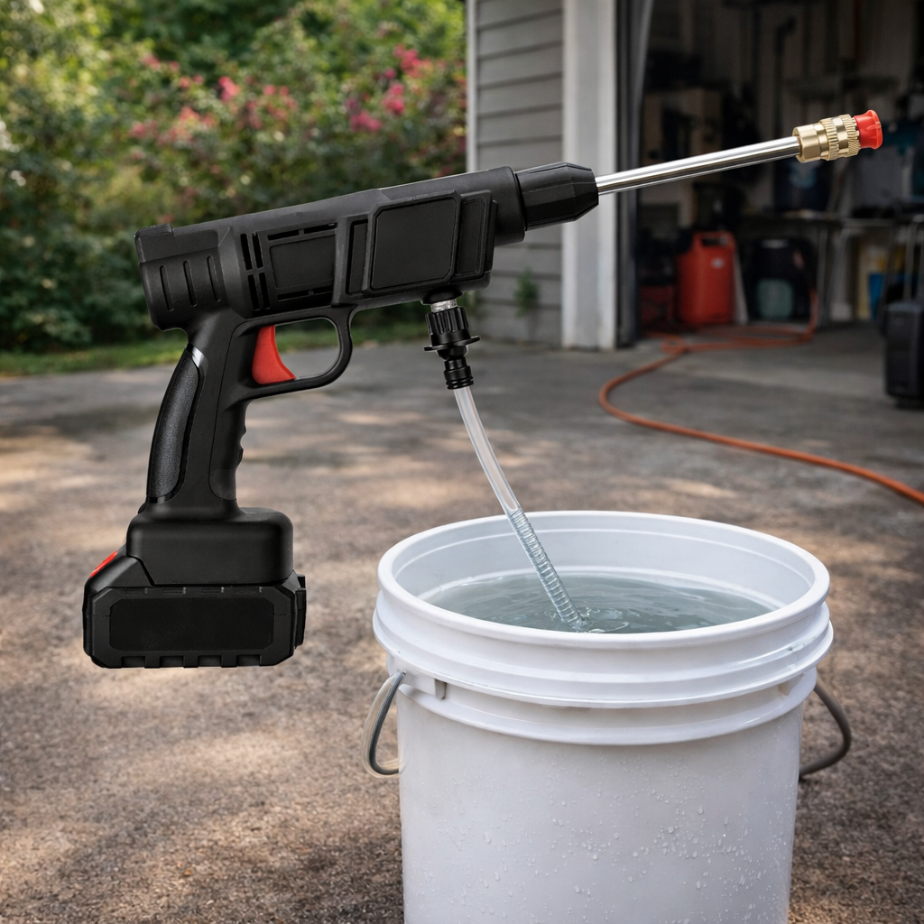 Pro Cordless Jet Washer – Portable High-Pressure Cleaner with Foam Cannon
