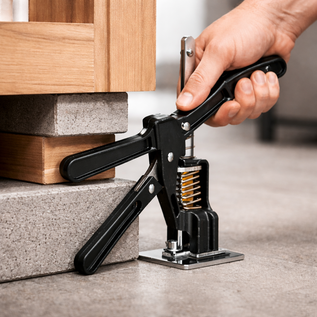 Precision Hand Lifting Tool Jack – Adjustable Metal Lifter for Doors, Cabinets & Heavy Objects