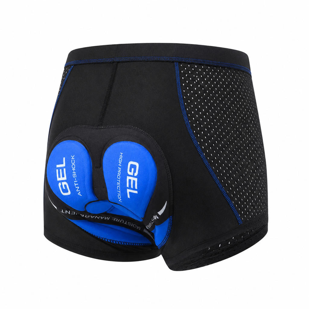 Padded Cycling Shorts – Men's Silicone Gel Bike Undershorts