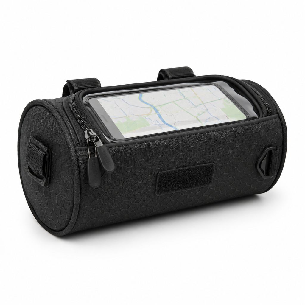 Bike Handlebar Bag with Touchscreen Pouch
