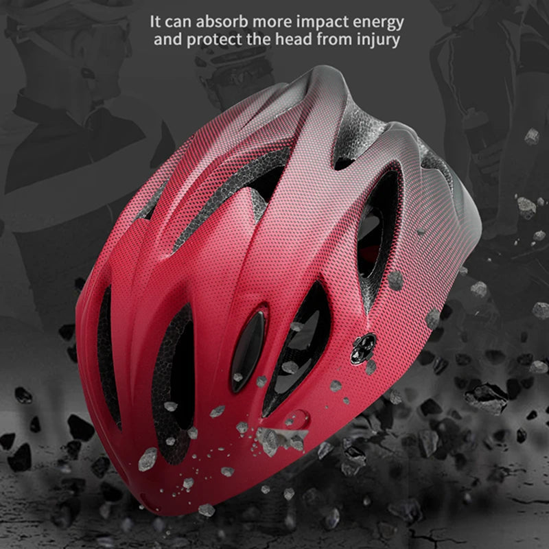 Road & Mountain Bike Helmet with Light – Lightweight Cycling Helmet with Magnetic Visor