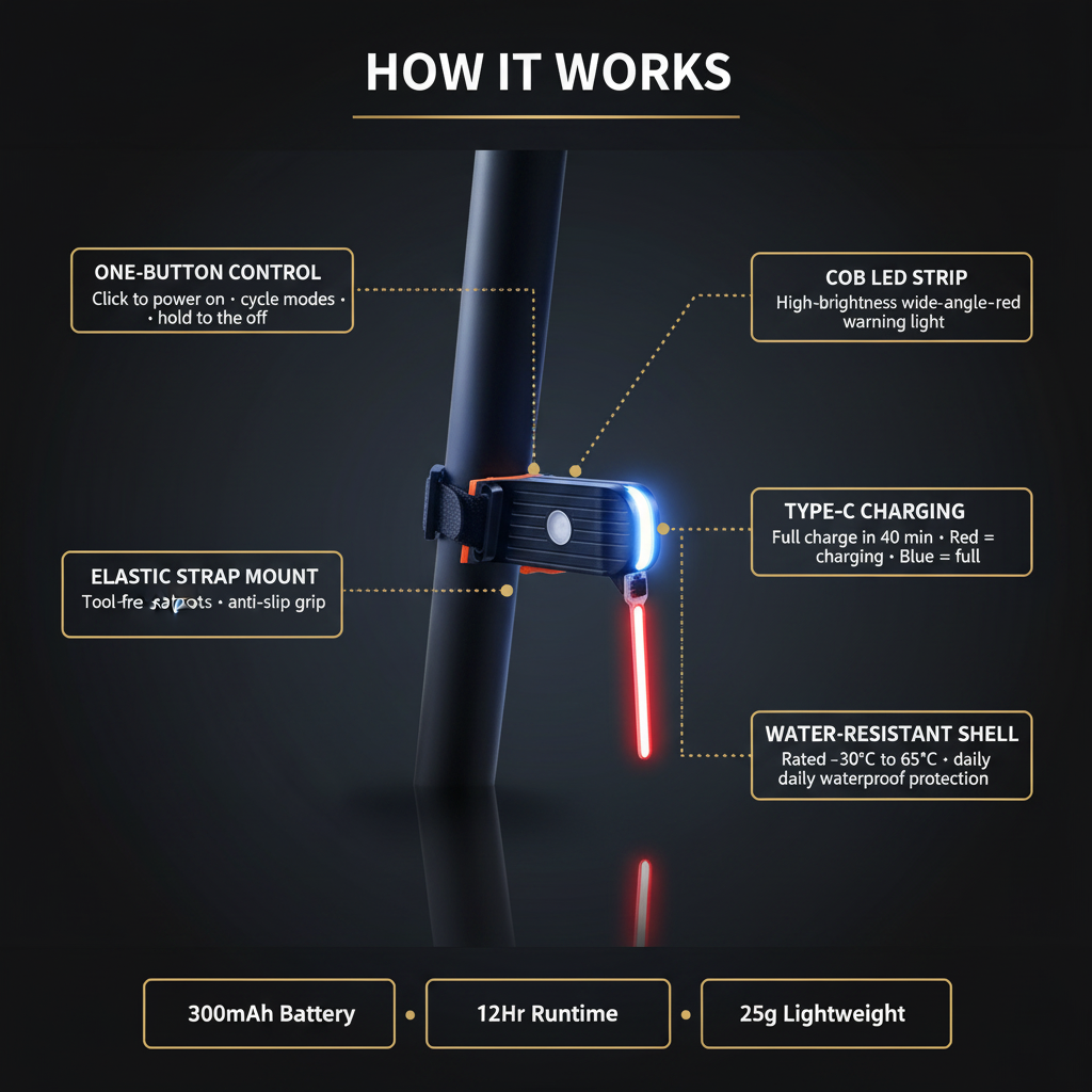 How It Works - technical callout infographic