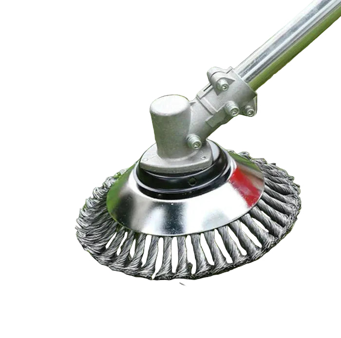Carbon Steel Weed Brush & Trimmer Head – Twisted Wire Brush Cutter for Hard Surfaces