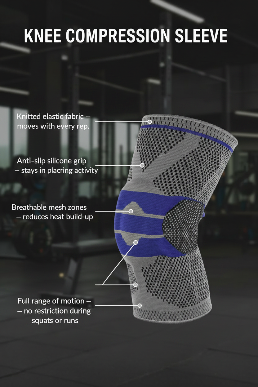 Knee Compression Sleeve Infographic 1