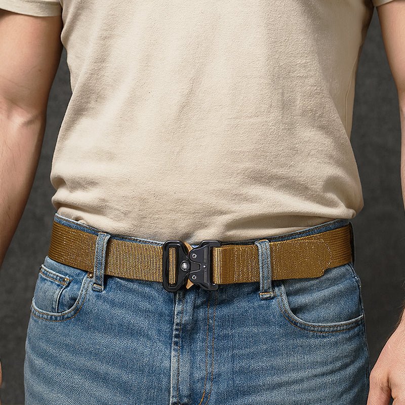 Tactical Belt – Quick Release Military Style Duty Belt with Velcro Adjustment