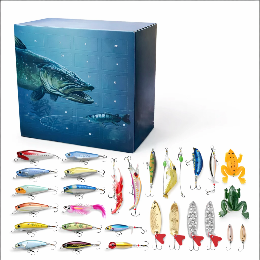 24-Piece Fishing Lure Blind Box – Mixed Lures for Freshwater & Saltwater Fishing