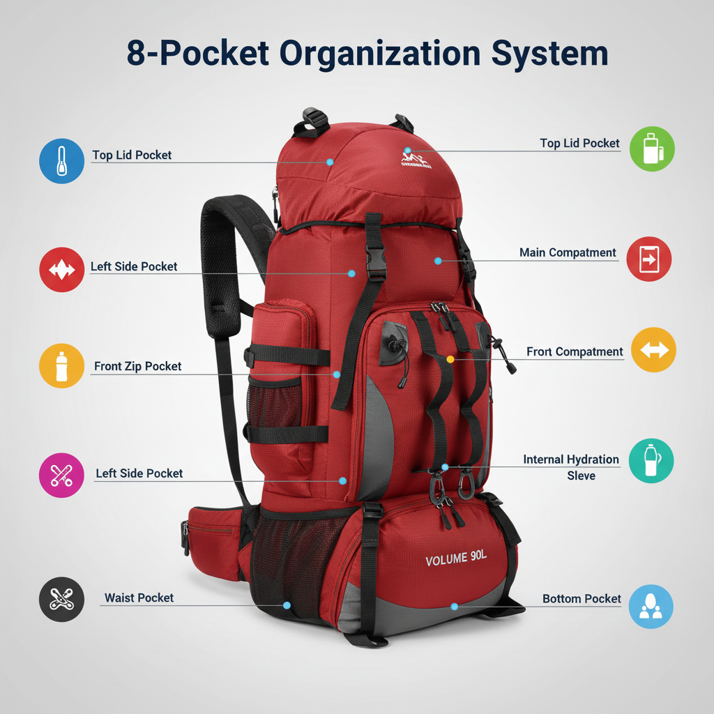 Storage Layout Infographic Red