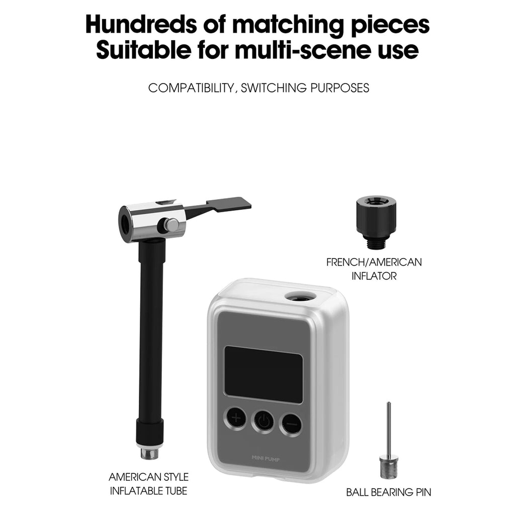 Electric Bike Pump – Digital Portable Mini Pump with Pressure Display