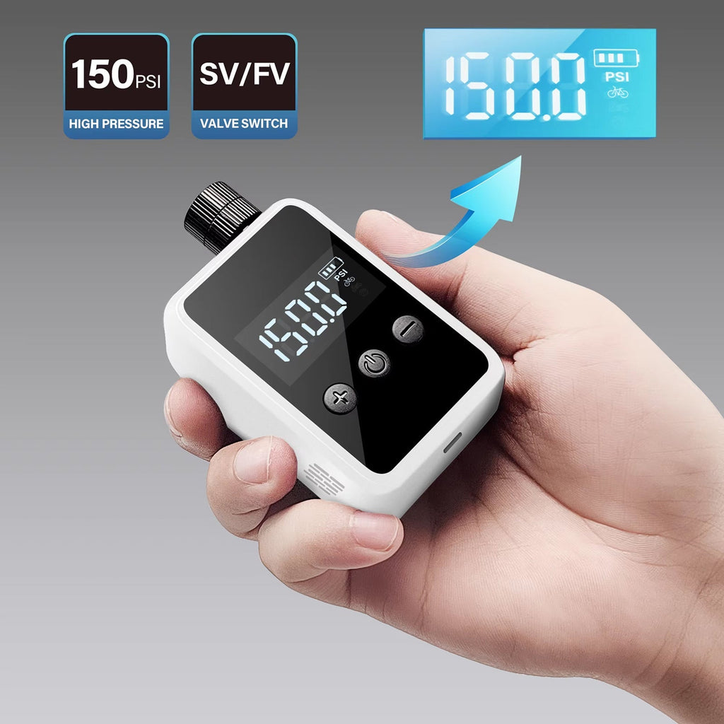 Electric Bike Pump – Digital Portable Mini Pump with Pressure Display