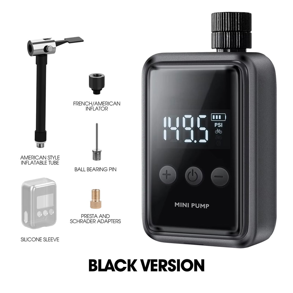Electric Bike Pump – Digital Portable Mini Pump with Pressure Display