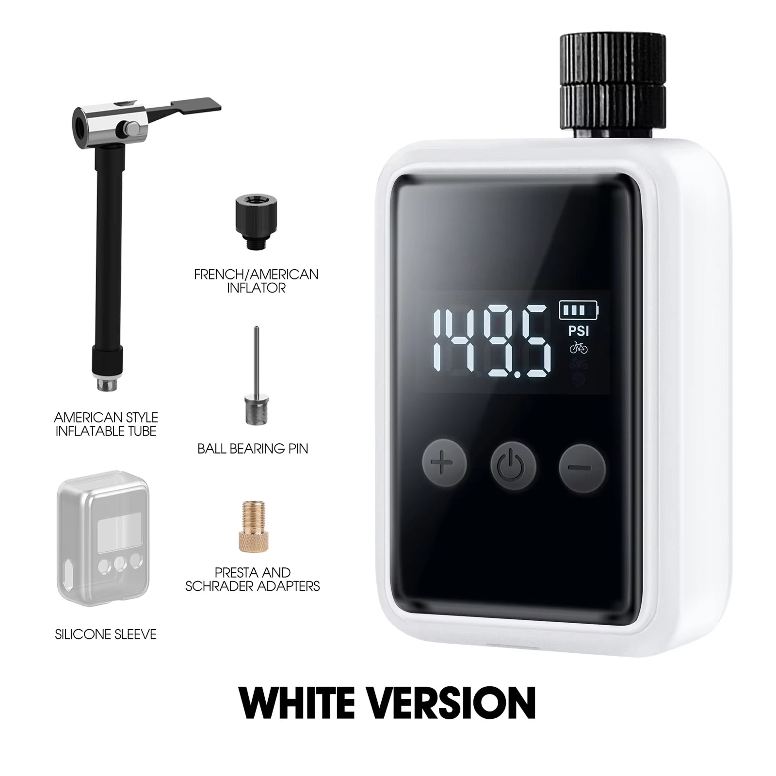 Electric Bike Pump – Digital Portable Mini Pump with Pressure Display
