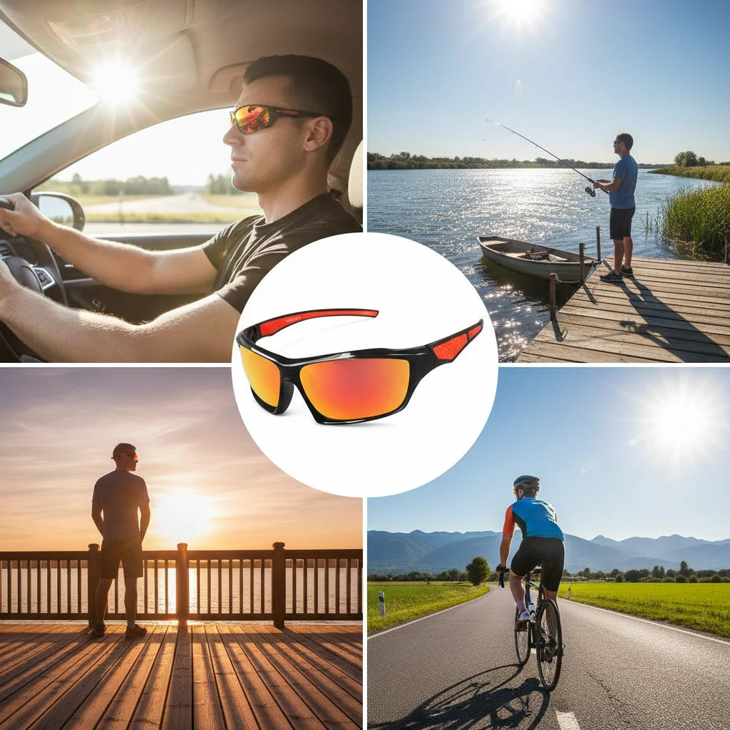 Polarised Sunglasses – UV400 Sport Sunglasses for Driving, Cycling & Fishing